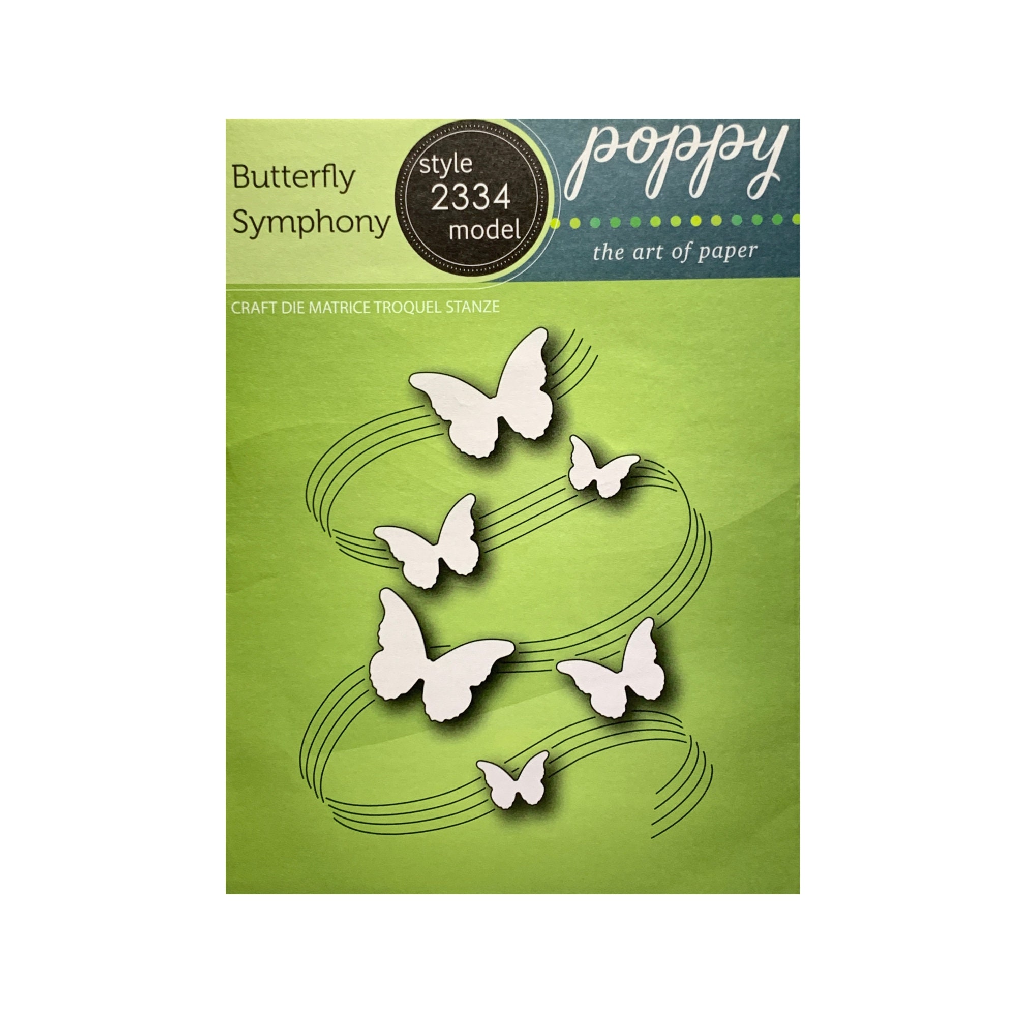 Butterfly Symphony Metal Die Cut Poppystamps Craft Cutting Etsy