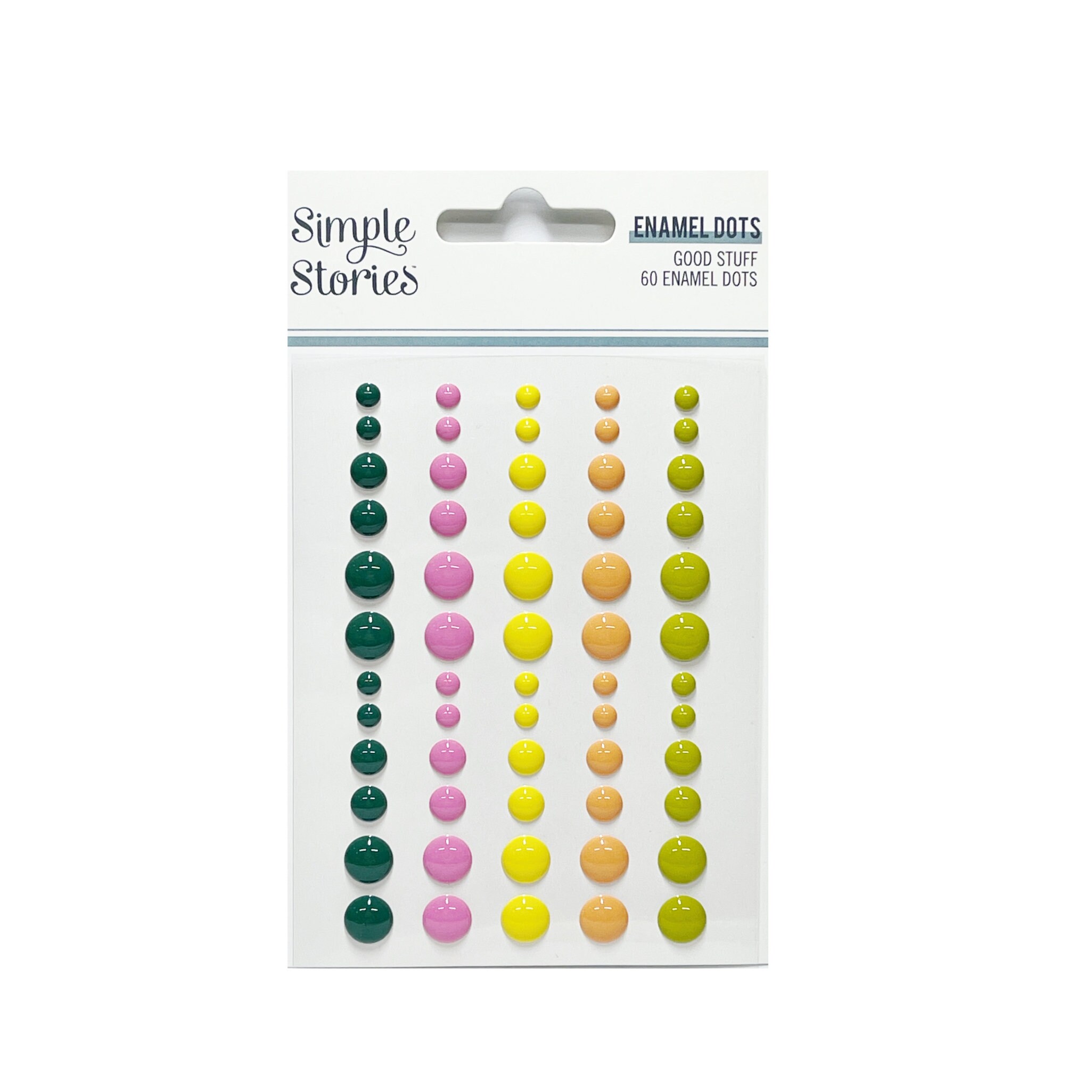 Self Adhesive Enamel Dots Simple Stories Choose From 4 Sets Etsy