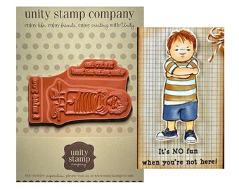 FOREVER IN BLUE JEANS 1 CLING RUBBER STAMPS UNITY STAMP COMPANY IBAP409 
