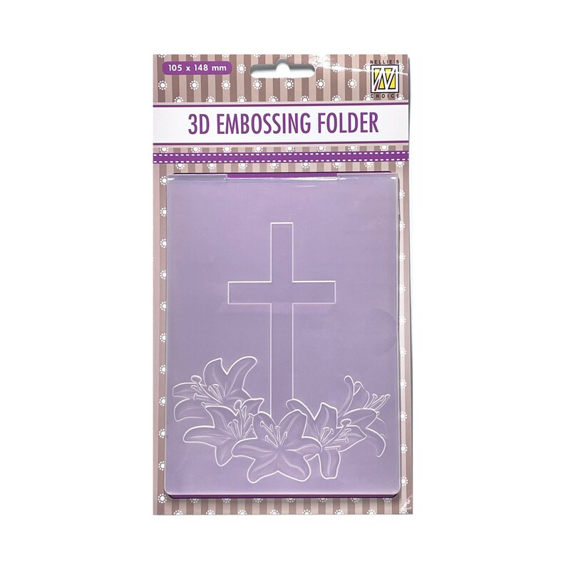 3D Embossing Folder Cross 2 Nellie Snellen Craft Folders Etsy