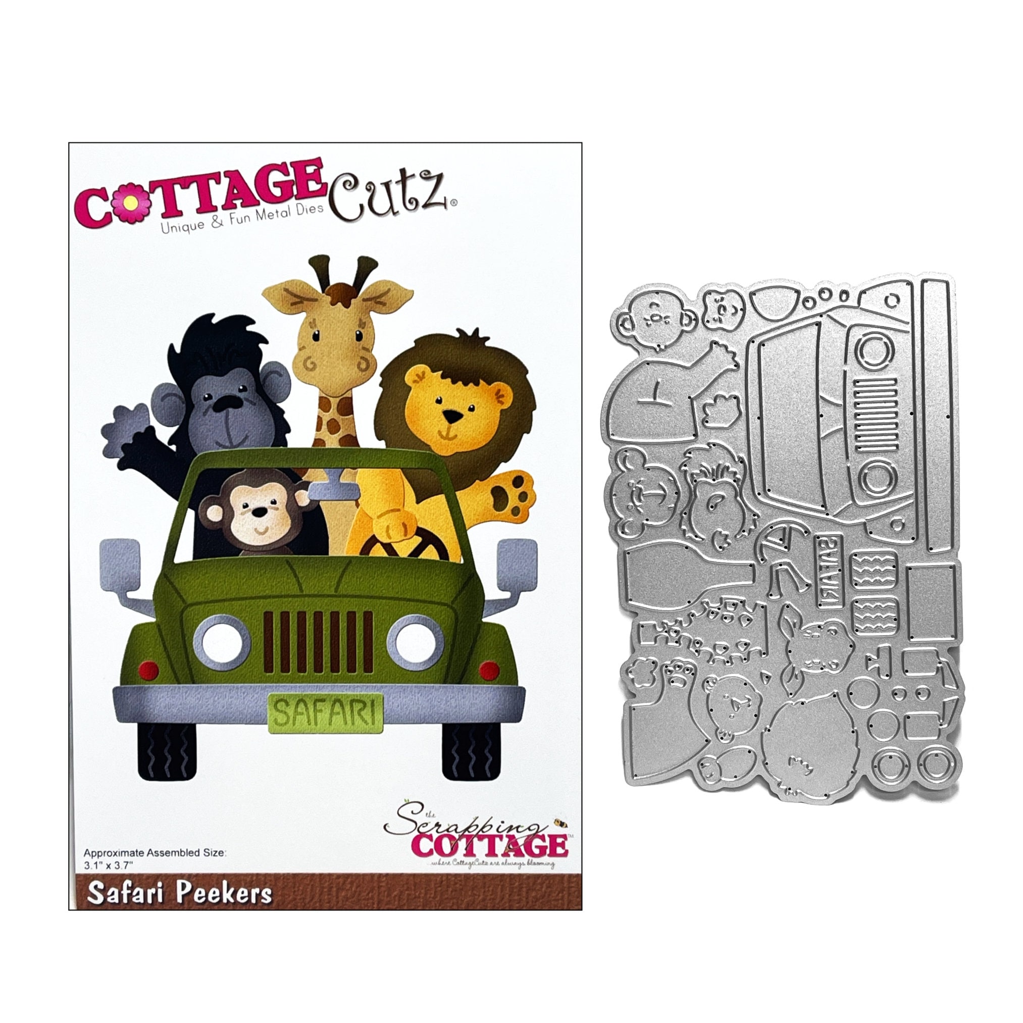 CottageCutz Dies Safari Zebra 2/"X1.9/" 819038027862