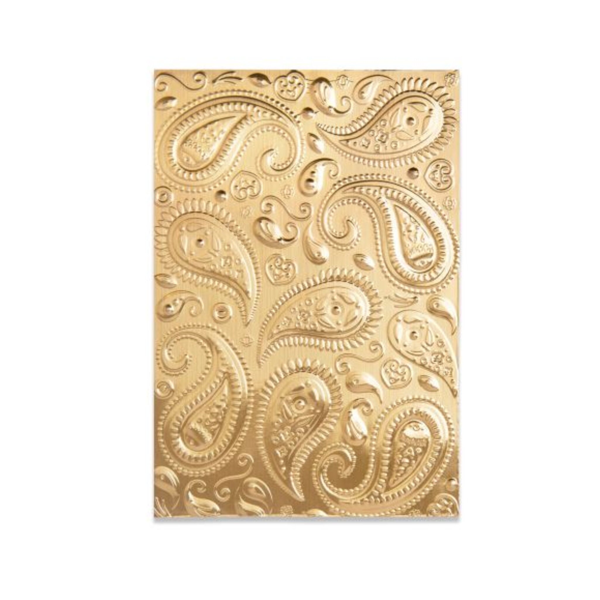 Embossing Folder 3D Paisley by Sizzix Folders Cuttlebug & Etsy