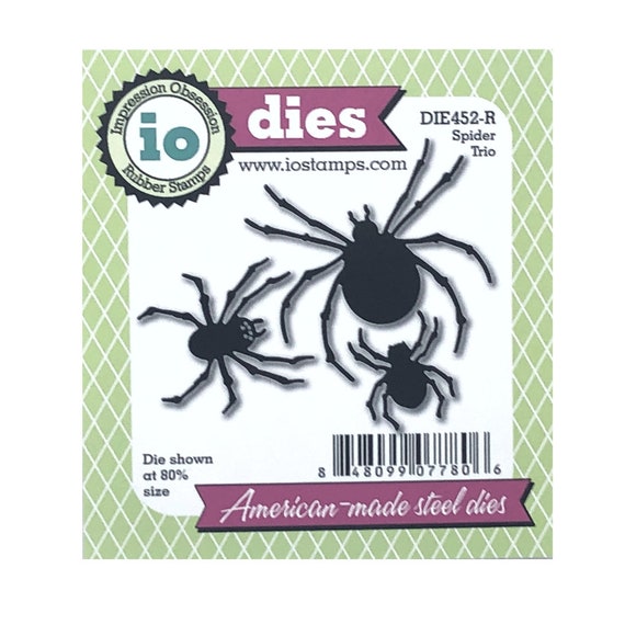 Metal Cutting Die Spider On Web Insect Wildlife Halloween Die