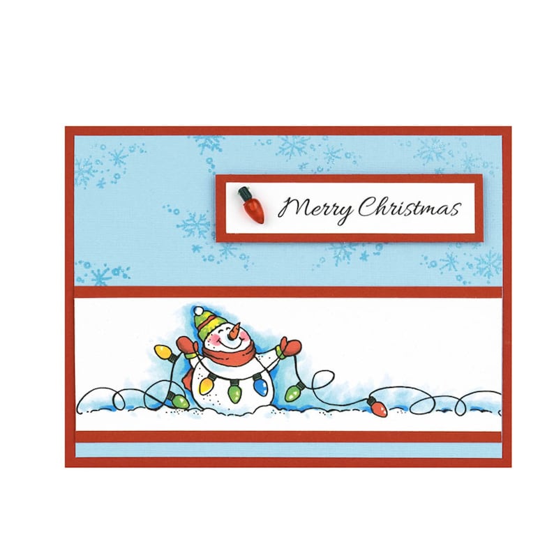 Cuttlebug,Sizzix,other Machines Snowman Wishes Stamps Words Stampendous Christmas clear cling stamp set for Handmade Cards,Scrapbooks