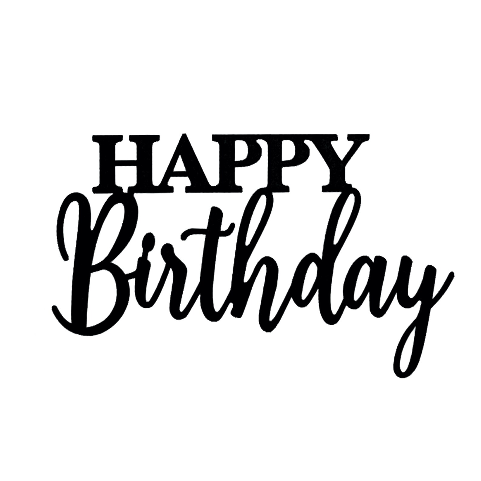 Stacked Happy Birthday Metal Die Cut Creative Expressions Etsy