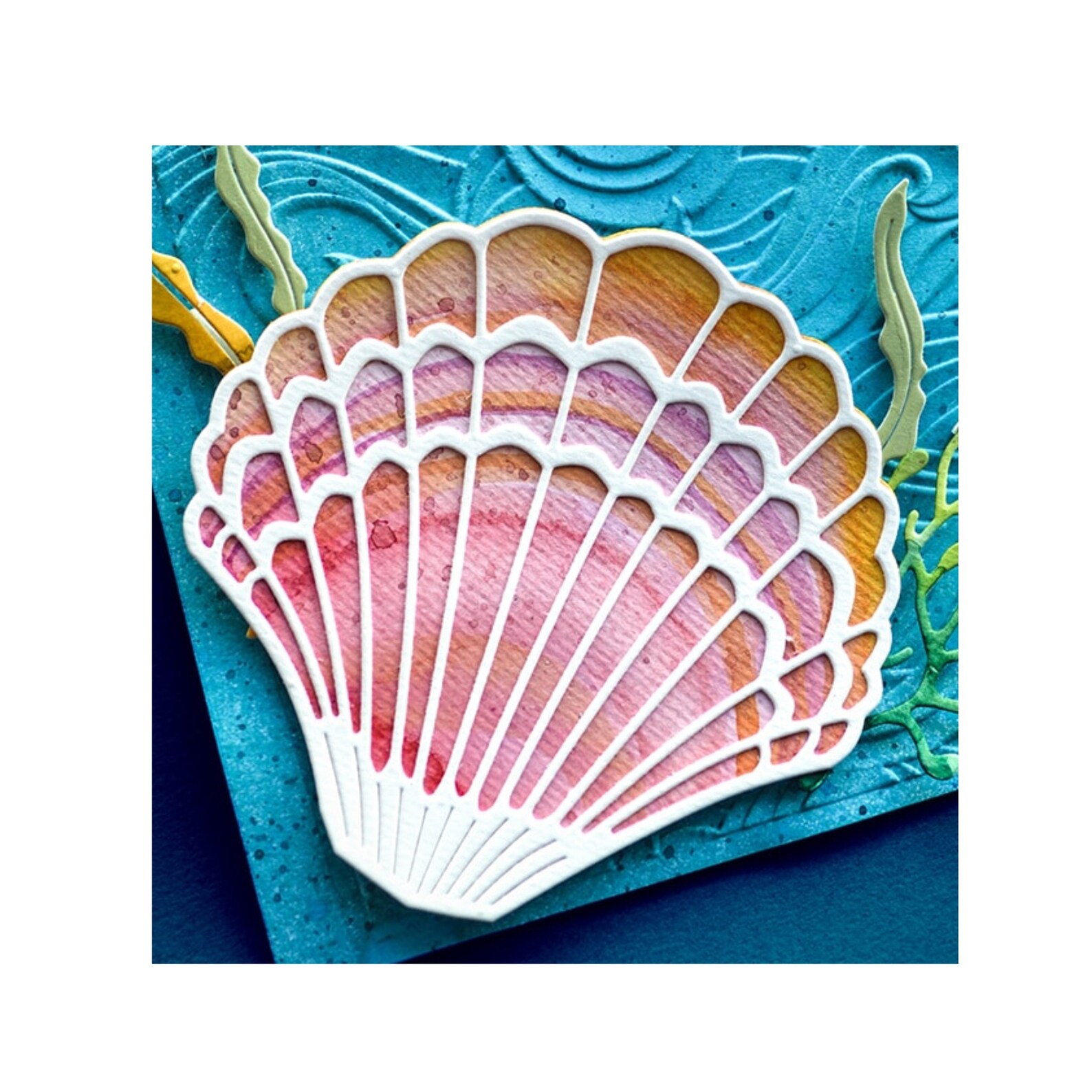 Large Seashell Metal Cutting Dies Grand Scallop Shell Memory Etsy