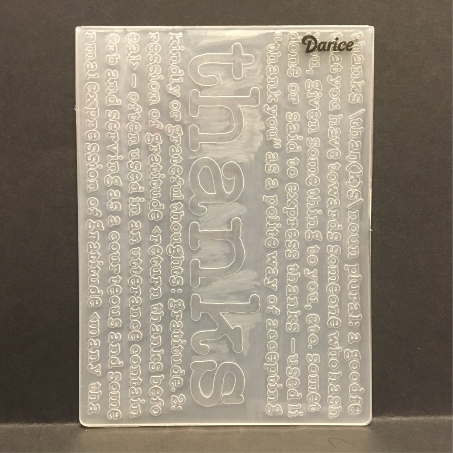 Thanks Define embossing folder Darice embossing folders Etsy