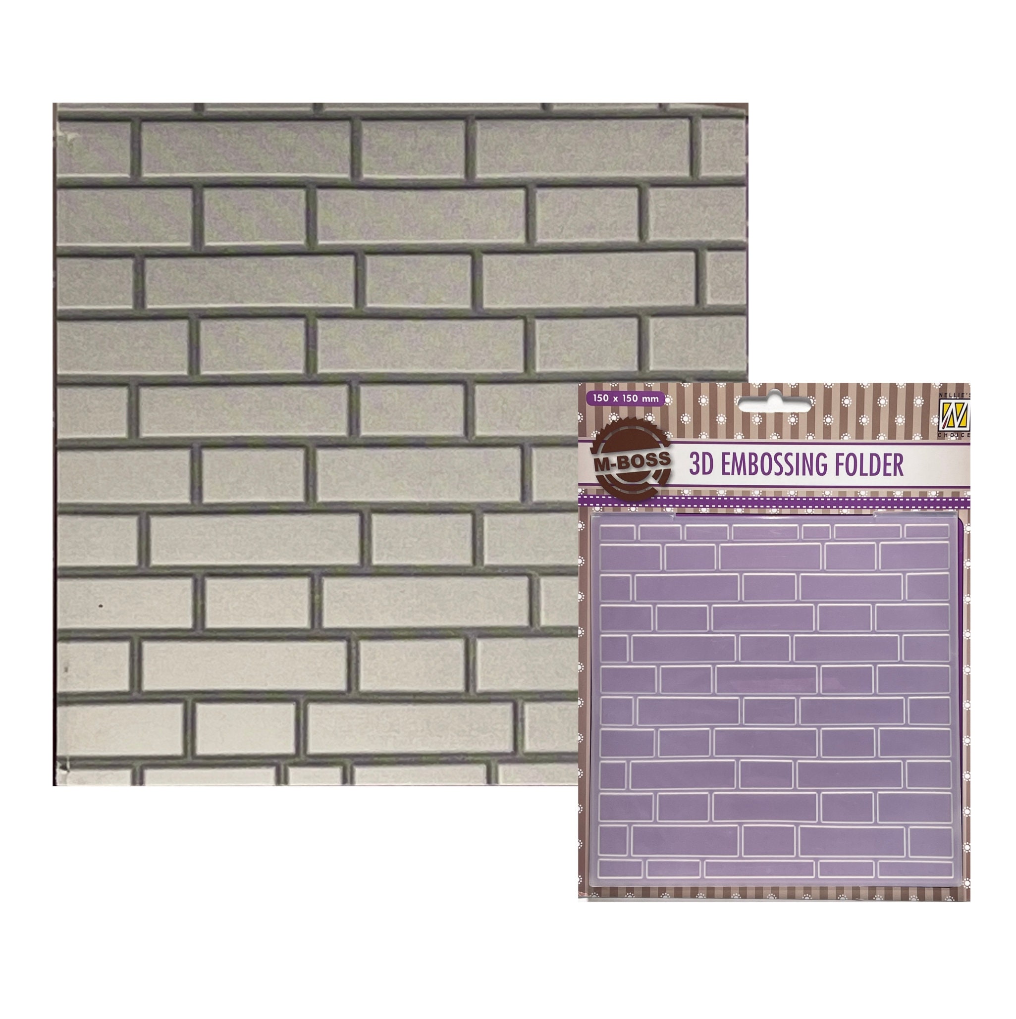 Embossing Folder Brick Wall 3D Nellie Snellen Craft Folders Etsy
