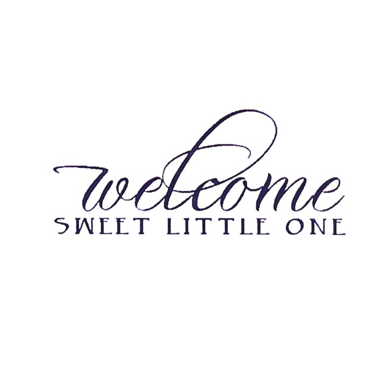 New Baby Rubber Stamp Welcome Sweet Little One Impression Obsession Cling Stamps for Scrapbooking,Cardmaking Phrase Verse Sentiment C13779