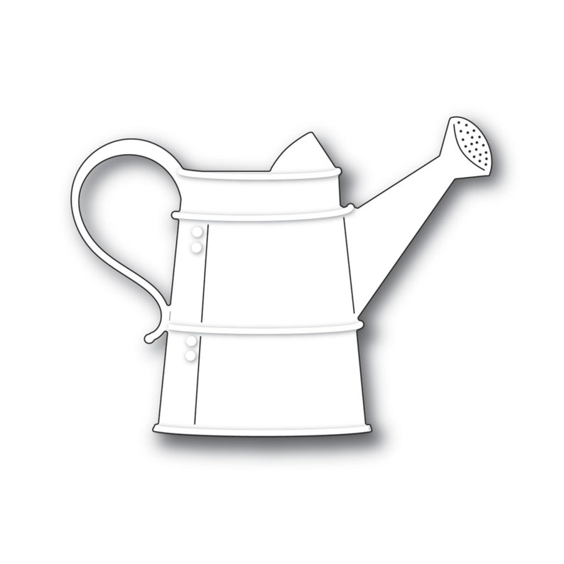 Grand Watering Can Metal Die Cut Poppystamps craft cutting Etsy