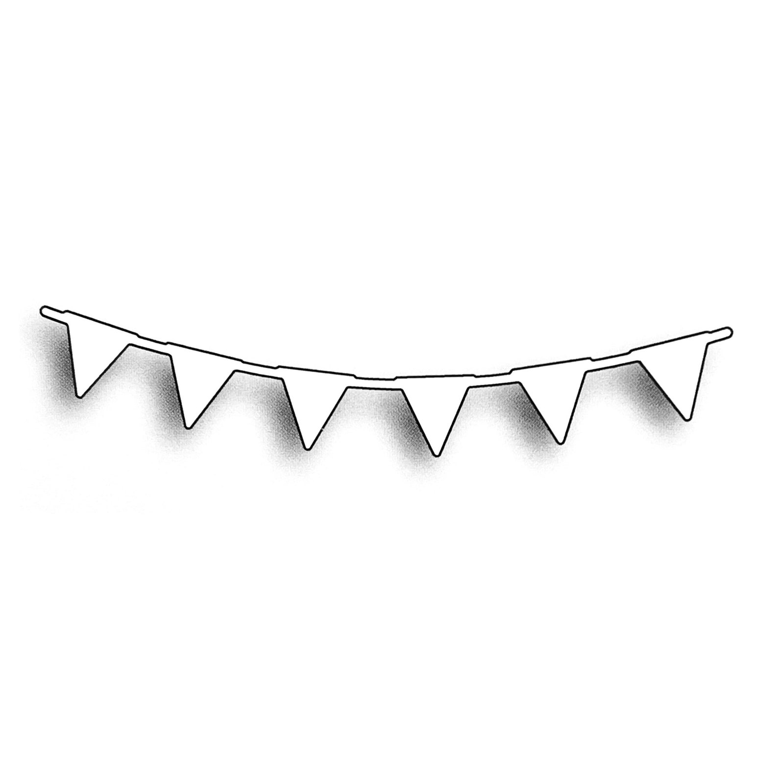 Pennant Garland Metal Die Cut Banner Flags Memory Box Craft Etsy