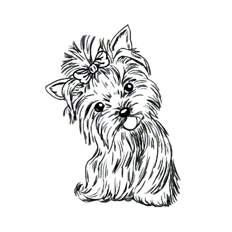 Dog Cling Stamp Yorkshire Terrier Nellie Snellen Clear Stamps - Etsy