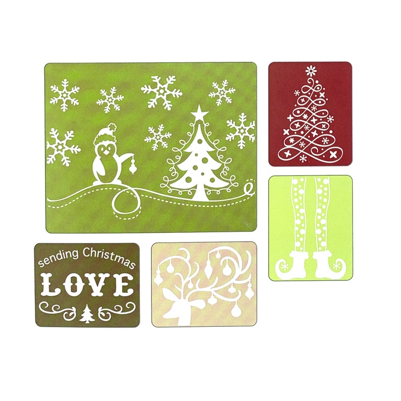 Embossing Folder Sending Christmas Love Sizzix Craft Folders Etsy