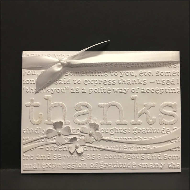 Thanks Define embossing folder Darice embossing folders Etsy