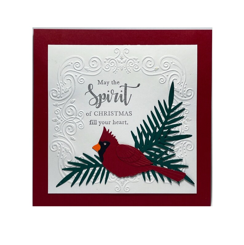 Embossing Folder Christmas Square Frame Nellie Snellen Folders Etsy