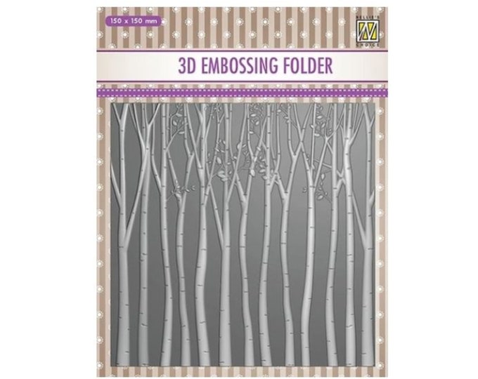 Embossing Folder Trees 3D Nellie Snellen Craft Folders Universal