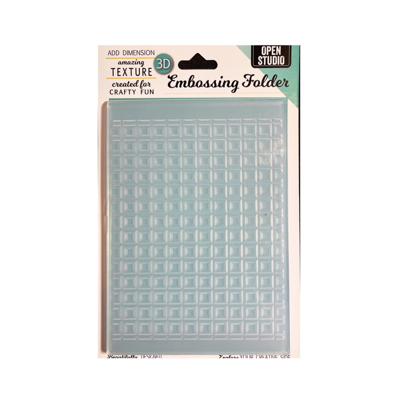 Elegant 3D Embossing Folder Geometric Crystals Memory Box Etsy