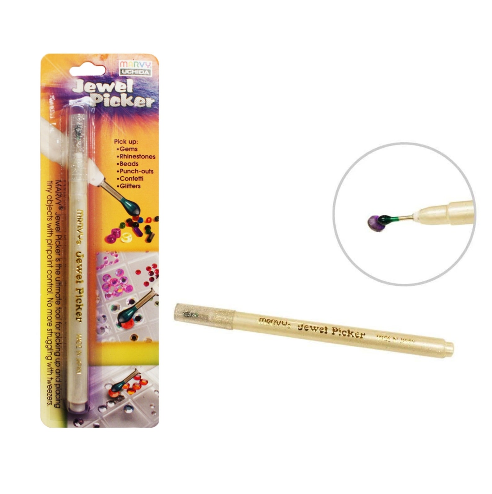 Jewel Picker Tool Marvy Uchida double ended sticky tool for Etsy