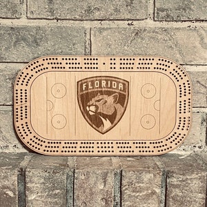 Florida Panthers Cribbage Board, Einzigartiges Spielset, Sport Fan Geschenk, Hockey Enthusiast, Vatertag, Muttertag, Geburtstagsgeschenk, Hochzeitsgeschenk
