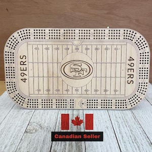 San Francisco 49ers Cribbage Board, Einzigartiges Spielset, Fußball-Enthusiast, individuelle Geschenkidee, Vatertag, Muttertag, Geburtstagsgeschenk,
