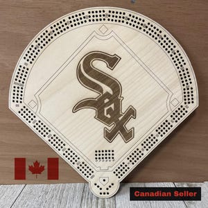Planche de baseball des Chicago White Sox, jeu de crèche MLB, cadeau pour fan de sport, fanatiques des White Sox, fête des pères, fête des mères, anniversaire, mariage