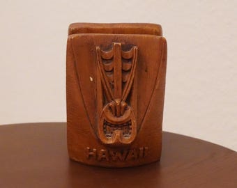 Hawaii napkin holder, Tiki, 1960s, Hawaiiana, mid-century modern