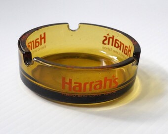 Vintage Harrah's Reno & Lake Tahoe Casino Ashtray, Nevada, Rat Pack, 1960s