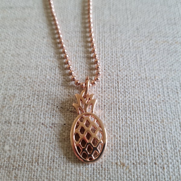 1 St. Kette Ananas rosegold