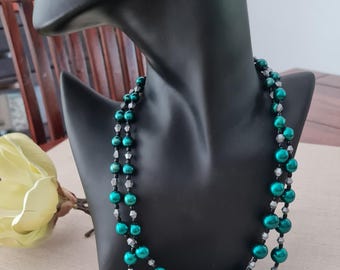 Necklace with plastic beads, 1960s