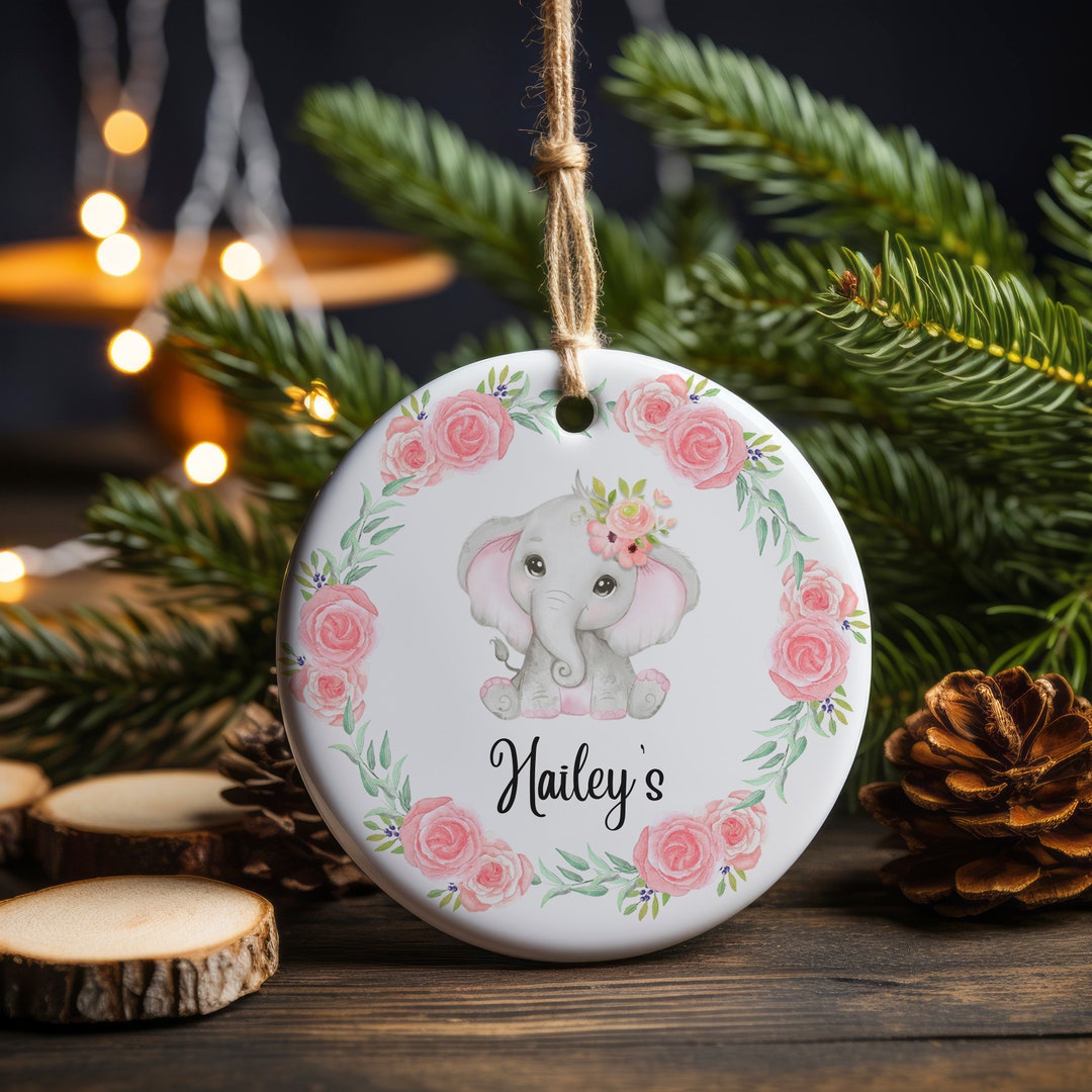 Personalized First Christmas Ornament, Baby First Christmas Tree