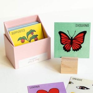 Carte di affermazione dell'amor proprio, carte di manifestazione positiva, regalo per la ragazza, regalo motivazionale per le donne, consapevolezza quotidiana e benessere