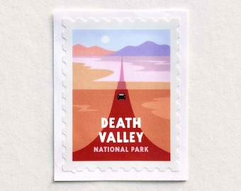 Klistermärke för Death Valley National Park, souvenir för roadtrip i Kalifornien