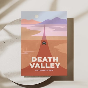 Carte postale de la Vallée de la mort Carte postale californienne Souvenir de la Vallée de la mort Carte postale californienne Cadeau Vallée de la mort Souvenir du parc national de Californie