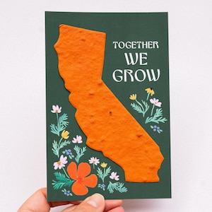 Regalo di ringraziamento per il cliente, carta da semi piantumabile con fiori selvatici della California, regalo di ringraziamento per i dipendenti, bomboniera di apprezzamento del team, omaggio per eventi aziendali