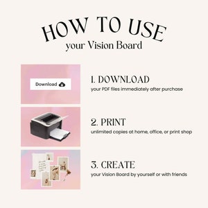 2026 Vision Board Party Kit: Printable Collage for Craft Nights, Mood Board & Scrapbook Images, Goals Manifestation (Digital Download)