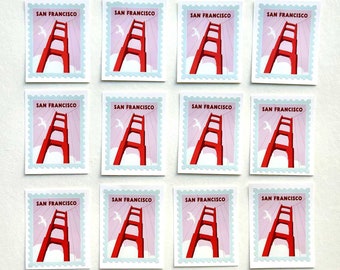 Golden Gate Bridge-stickers: San Francisco-souvenir, waterdicht vinyl