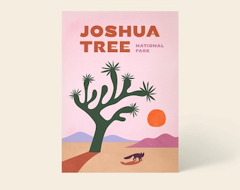 Joshua Tree Postcard Joshua Tree Post Card California Post Card Joshua Tree Art California Card Joshua Tree Souvenir California Camping Gift