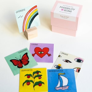 Affirmation Card Set, Manifestation Cards for Women, Self-Love and Wellness Gift for Friend, Daily Mindfulness Deck for Positive Motivation