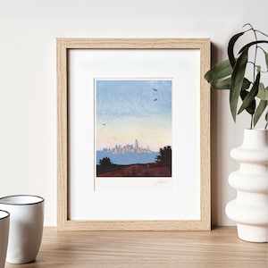 San Francisco Art Print San Francisco Print Small Wall Decor Urban Painting San Francisco Wall Art Watercolor Cityscape San Francisco Gift