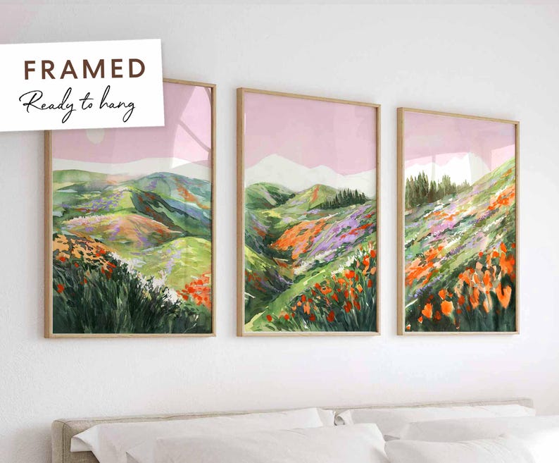 Above Bed Art Framed Premium Bedroom Wall Art Luxury Master Bedroom