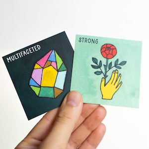 Set di carte di affermazione per Girl Boss, regalo di consapevolezza motivante per amica, mazzo di cura di sé per le donne, regalo di motivazione e fiducia per la fidanzata