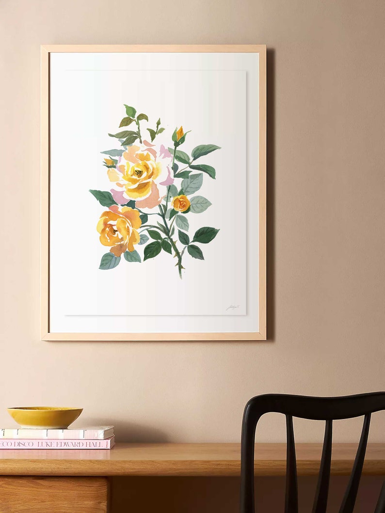 Set of 18 Watercolor Flower Print Botanical Gallery Wall Floral Prints Set Watercolor Botanical Print Set Gallery Wall Art Printable Floral