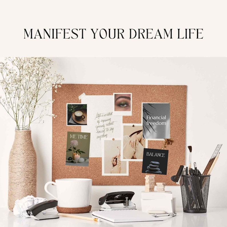 2026 Vision Board Party Kit: Printable Collage for Craft Nights, Mood Board & Scrapbook Images, Goals Manifestation (Digital Download)