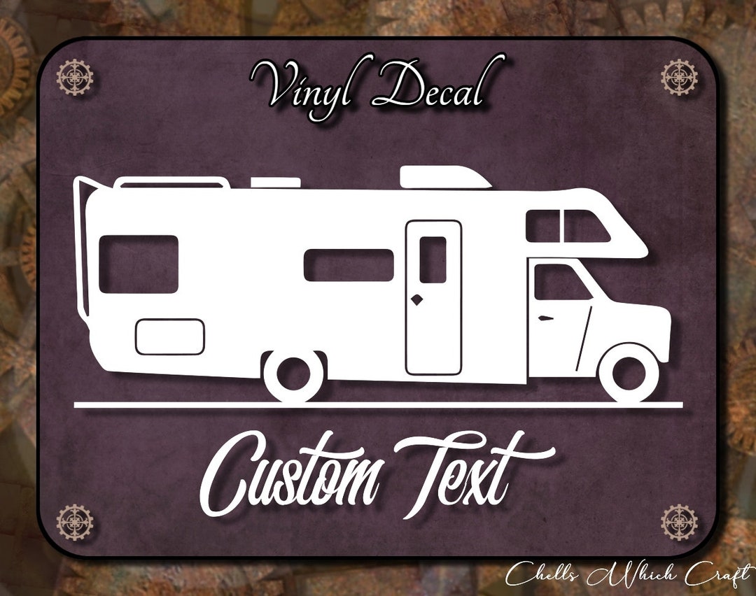 Custom RV Vinyl Decal, Class C Decal, Motorhome Decal, Camper Door