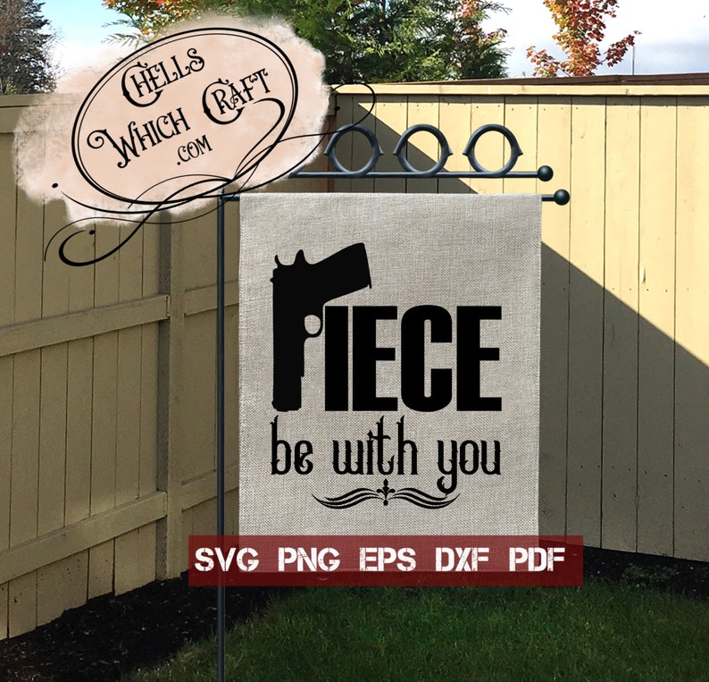 2A SVG PNG eps dxf pdf Second Amendment S100 Gun SVG Pew Pew Piece Be With You cut file