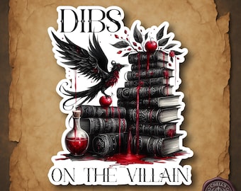 Dark Romance Villain Lover Sticker Morally Gray Villain Reader Sticker Romantasy Booktok Reader Book Lover Sticker