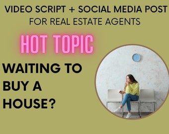 Guión de Reel / ¿Esperando comprar una casa? / Marketing inmobiliario en redes sociales / Cortos de Instagram, TikTok y YouTube