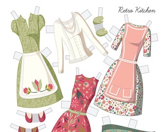 Cut Out Paper Doll Etsy