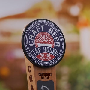 Custom Beer Tap Handle with Chalkboard, Outdoor Edition, Personalized Kegerator Tap