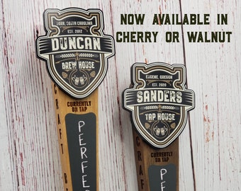 Custom Beer Tap Handle-Retro Logo Edition - Personalized Kegerator Tap, Custom Beer Gift